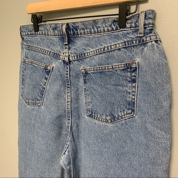 Vintage High Rise Women’s Taper Denim Blue Jeans Size 18W - Picture 6 of 9